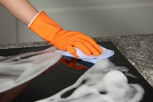 Professional cleaning of desks and shared office surfaces