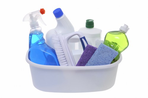 Close-up of carpet odour treatment and stain removal process